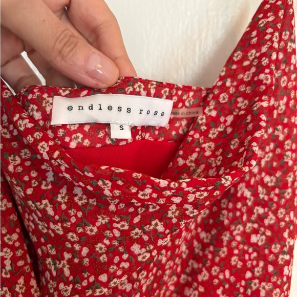 endless rose
Floral Double Spaghettie Tie Mini Dress - Picture 7 of 11